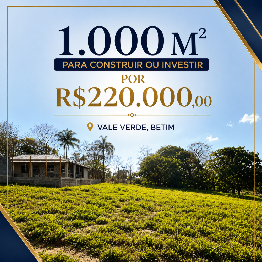 Chácara > venda > VALE VERDE - BETIM (DIVISA COM VIANOPOLIS)