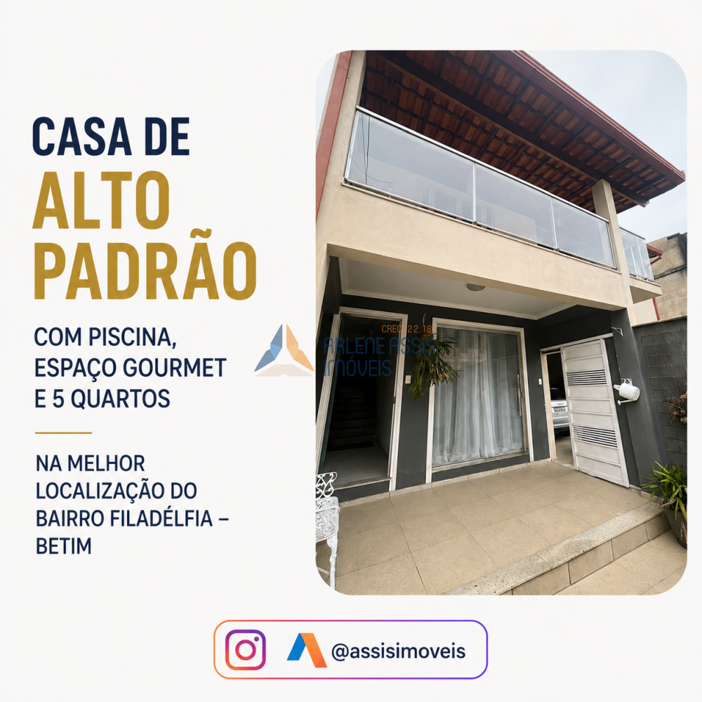 Casa > venda > BAIRRO FILADELFIA EM BETIM